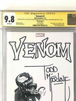 #1 Venom, signed Stan Lee, McFarlane and C. Crain