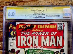 1964 Tales Of Suspense #57 1st Hawkeye MCU Signed Stan Lee SS CGC 6.0