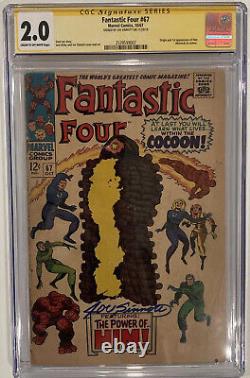 1967 Marvel Fantastic Four 67 CGC SS 2.0 1st App. Warlock Signed by Joe Sinnott