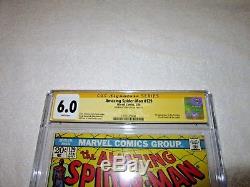 1974 Amazing Spider-Man 129 CGC SS 6.0 Signed By Stan Lee 1st Punisher