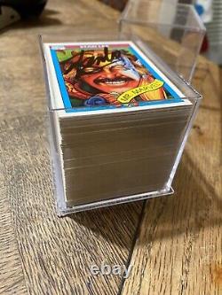 1990 Impel Marvel Universe #161 Stan Lee Signed Card With Full Deck