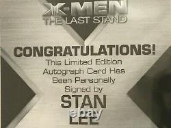 2006 Marvel X-MEN The Last Stand STAN LEE Signed AUTOGRAPH Card BGS 9.5 AUTO 10