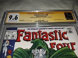 2X Signed Stan Lee Joe Sinnott Fantastic Four 86 CGC 9.6 SS NM+ Silver Age 1969