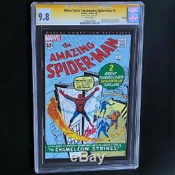 AMAZING SPIDER-MAN #1 (2011 Reprint) SIGNED by STAN LEE CGC SS 9.8 Dallas