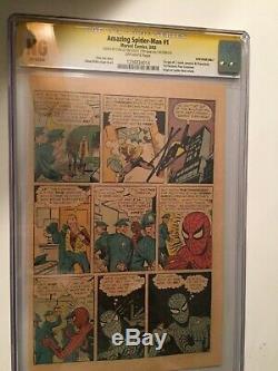 AMAZING SPIDER-MAN 1 CGC NG 15th Page Signed By STAN LEE