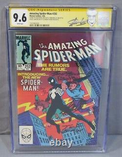 AMAZING SPIDER-MAN #252 (Black Costume, Signed x5 Stan Lee) CGC 9.6 1984 Venom