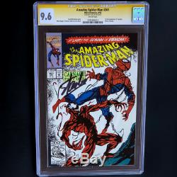AMAZING SPIDER-MAN #361 SIGNED STAN LEE CGC 9.6 WHITE PGs SS 1ST CARNAGE