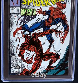 AMAZING SPIDER-MAN #361 SIGNED STAN LEE CGC 9.6 WHITE PGs SS 1ST CARNAGE