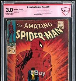 AMAZING SPIDER-MAN #50 (1967) SIGNED by STAN LEE CBCS 3.0 1ST KINGPIN
