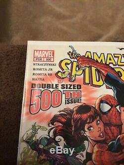 AMAZING SPIDER-MAN 500 SIGNED STAN LEE And J. SCOTT CAMPBELL