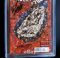 AMAZING SPIDER-MAN #700 6X SIGNED STAN LEE CGC 9.4 SS Death of Peter Parker