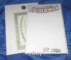 AMAZING SPIDERMAN #1 Signed Art Comic by Larry Lieber withCOA (Stan Lee's Brother)