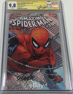 ASM Amazing Spiderman #700 Quesada Signed by Stan Lee +3 More CGC 9.8 SS