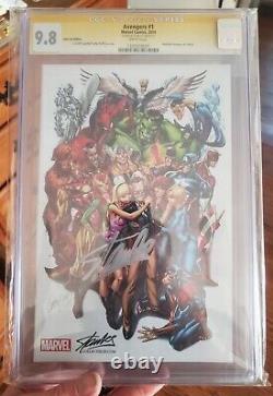 AVENGERS #1 Stan Lee Signed Edition J. Scott Campbell Cover CGC 9.8 Marvel 2014