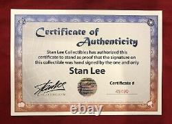 Alex Ross Signature Series Portfolio SLEEVE Signed by Stan Lee w COA MARVEL RARE