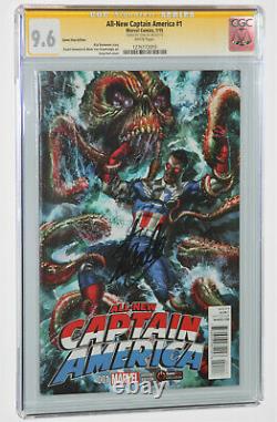 All-New Captain America #1 GameStop Variant CGC 9.6 SS Signed by Stan Lee Rare