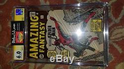Amazing Fantasy 15 1st Spider-Man! CGC 6.0 SS Stan Lee Signed