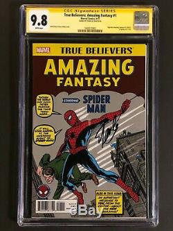 Amazing Fantasy #15 CGC SS 9.8 SIGNED Stan Lee True Believer Reprint Spider-Man