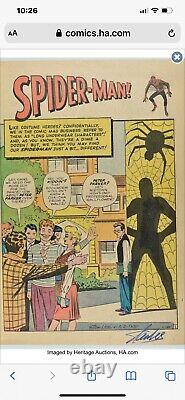 Amazing Fantasy #15 Cgc 3.5 Signed Stan Lee Af15 1st Appearance Spider-man