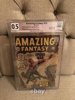 Amazing Fantasy 15 PGX 0.5 SS Stan Lee Signed 1st SpiderMan Holy Grail