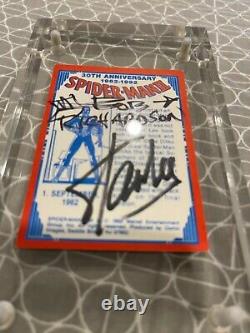 Amazing Fantasy SIGNED Stan Lee Autograph Spider-man card