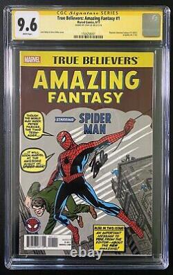 Amazing Fantasy True Believers 15 CGC 9.6 SS Signed Stan Lee Spider-Man