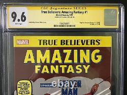 Amazing Fantasy True Believers 15 CGC 9.6 SS Signed Stan Lee Spider-Man
