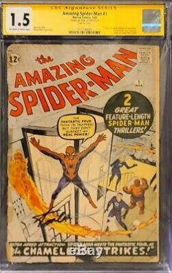 Amazing Spider-Man #1 CGC 1.5 Signature Series Signed by Stan Lee! A must have