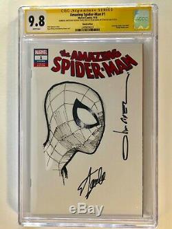 Amazing Spider-Man #1 CGC 9.8 Olivier Coipel Original Sketch & Stan Lee signed