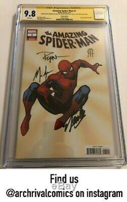 Amazing Spider-Man #1 CGC 9.8 SS Signed x4 by STAN LEE, Chueng, Ottley, Spencer