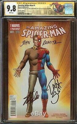 Amazing Spider-Man #1 CGC 9.8 Signed Stan Lee, John Romita & Dan Slott Variant
