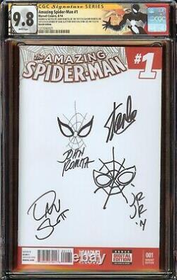 Amazing Spider-Man #1 CGC 9.8 Signed Stan Lee, Slott Sketch John Romita & Jr