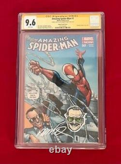 Amazing Spider-Man 1 Color CGC 9.6 Signed by Ramos & Sketch of Stan Lee! Only 10
