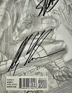 Amazing Spider-Man #1 Ross 75 Years B/W Variant Signed by Stan Lee with COA & Ross