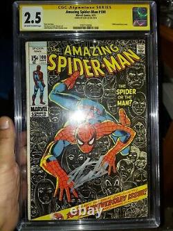Amazing Spider Man 100 100th Anniversary issue signed by Stan Lee Slabbed by CGC
