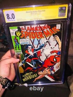 Amazing Spider-Man #101 Marvel 1st appearance of Morbius Signed Stan Lee CGC 8.0