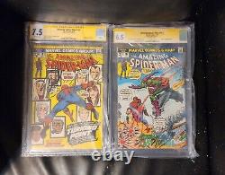 Amazing Spider-Man 121 (7.5) & 122 (6.5) CGC SS signed by Stan Lee