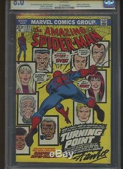 Amazing Spider-Man 121 CGC 8.0 Marvel 1973 Signed by Stan Lee! Death of Gwen