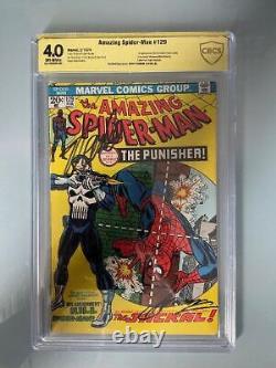 Amazing Spider-Man #129 1st Punisher Signed Stan Lee & Gerry Conway CBCS 4