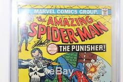 Amazing Spider-Man #129 CGC SS 5.5 1st Punisher Signed (2X) Stan Lee John Romita