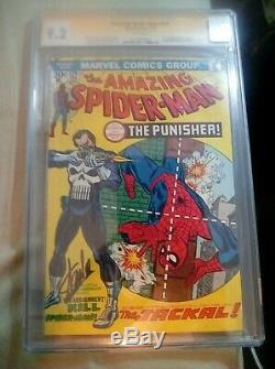 Amazing Spider-Man #129 CGC SS 9.2 NM- 1st app of Punisher signed by Stan Lee