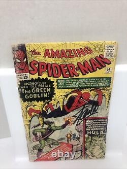 Amazing Spider-Man #14 1st App of the Green Goblin Signed By Stan Lee 1964