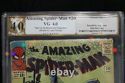 Amazing Spider-Man #20 PGX 4.0 STAN LEE SIGNED! (Marvel) HIGH RES SCANS