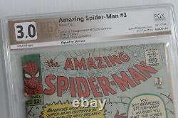 Amazing Spider-Man #3 PGX 3.0 (Marvel) Signed by Stan Lee