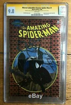 Amazing Spider-Man #300 Chromium Marvel Signed Stan Lee & Micheline CGC SS 9.8
