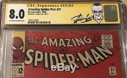 Amazing Spider-Man #31 CGC SS 8.0 1st Gwen Stacy Spider-Gwen SIGNED BY STAN LEE