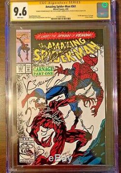 Amazing Spider-Man #361 CGC SS 9.6 Signed STAN LEE, Bagley, Emberlin 1st Carnage