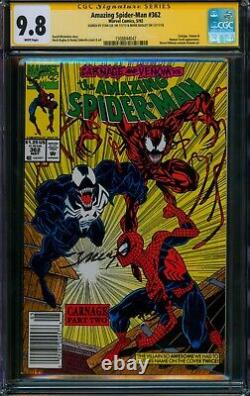 Amazing Spider-Man #362? CGC 9.8 NEWSSTAND SIGNED STAN LEE + BAGLEY? Carnage