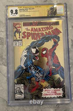 Amazing Spider-Man #375 SS ASM 2X Signed Stan Lee + Todd McFarlane CGC 9.8 NM/MT