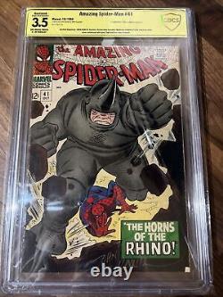 Amazing Spider-Man #41 1st Appearance of Rhino CBCS 3.5 RESTORED/SIGNED ROMITA